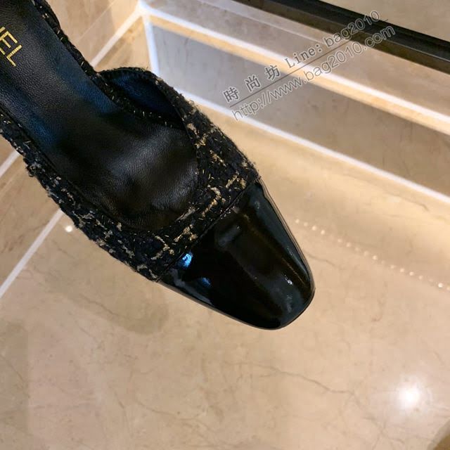 Chanel女鞋 香奈兒時尚經典涼鞋 Chanel中跟涼鞋  naq1092